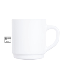 Bock White Mug Stackable 29cl - 10oz