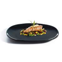 Evolutions Black Dinner Plate 28cm - 11"