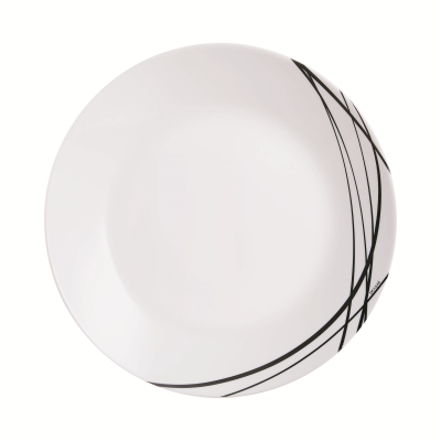 Domitille Noir Dinner Plate 25cm