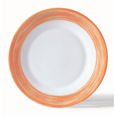 Brush Orange Plate 25.2cm - 10"