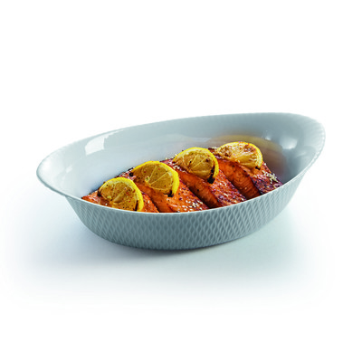 Smart Cuisine Wavy Granit Oval Dish 29x17cm