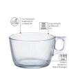 Stripy Jumbo Cup (t) 50cl - 17 1/2oz