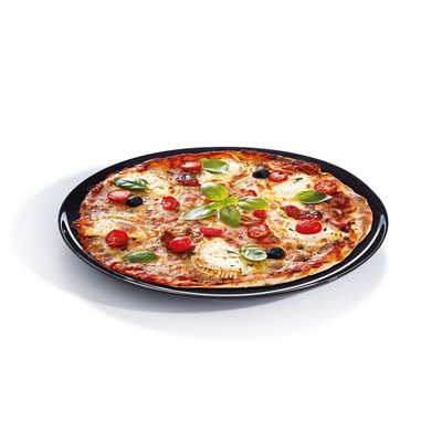 Evolutions Black Pizza Plate 32cm - 12 1/2"