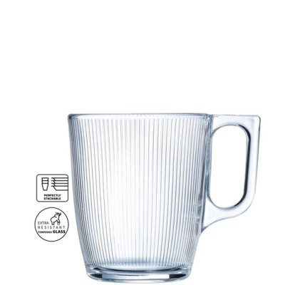 Stripy Mug (t) 25cl - 8 3/4oz