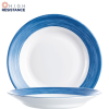 Brush Blue Jean Soup Plate 22.5cm - 8 3/4"