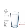 Conical / Conique Tumbler (t) 20cl - 7oz Lce 1/3pt