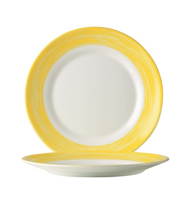 Brush Yellow Saucer 14cm - 5 1/2"