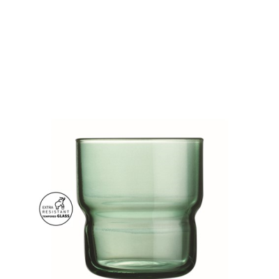 Log Brush Dark Green Tumbler (t) 22cl - 7 3/4oz