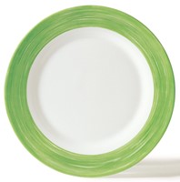 Brush Green Side Plate 15.5cm - 6"