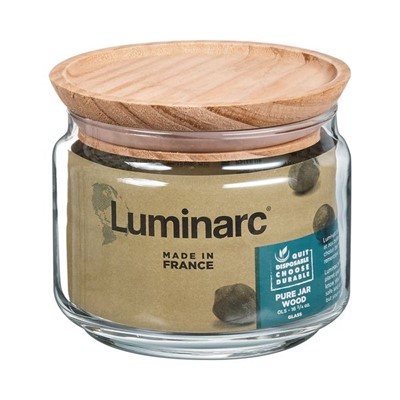 Pure Jar + Wood Lid 0.5L