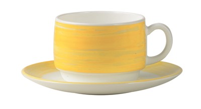 Brush Yellow Cup 19cl - 6 3/4oz