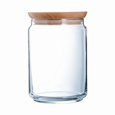 Pure Jar + Wood Lid 1L