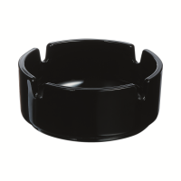 Ashtray Stackable Black 9cm - 3 1/2"