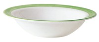 Brush Green Rim Bowl 12cm - 4 3/4"
