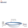 Brush Blue Jean Rim Bowl 12cm - 4 3/4