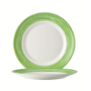 Brush Green Plate 25.2cm - 10"