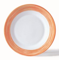 Brush Orange Plate 23.5cm - 9 1/4"