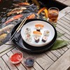 Friends' Time Black Mezze Plate 30cm - 11 3/4"