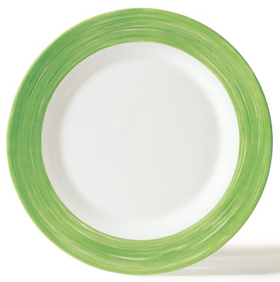 Brush Green Side Plate 15.5cm - 6"