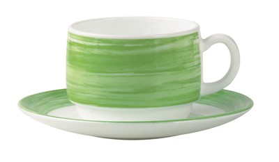 Brush Green Saucer 14cm - 5 1/2"