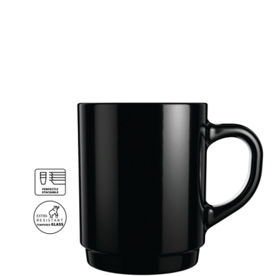 Mug Black Stackable (t) 25cl - 8 3/4oz