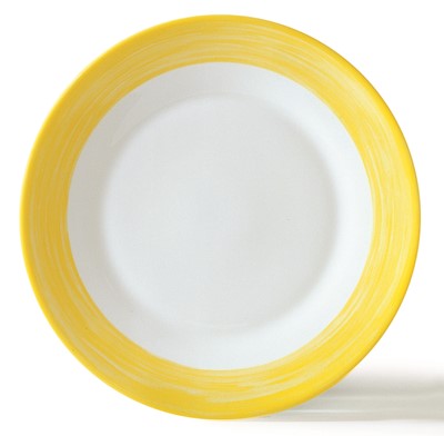 Brush Yellow Dessert Plate 19.5cm - 7 1/2"
