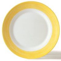 Brush Yellow Plate 23.5cm - 9 1/4"
