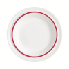 Autonomy Red Border Soup / Dish 23cm - 9"