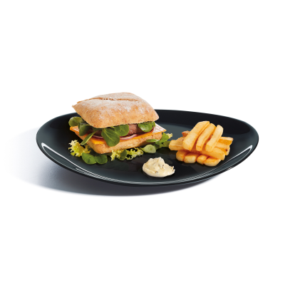Evolutions Black Steak Plate 30cm - 11 3/4"