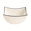 Appetizer Black Line Deep Square Bowl 9cm - 3.5"