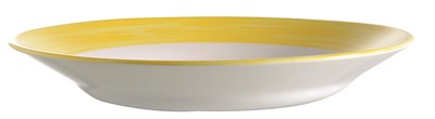 Brush Yellow Soup Plate 22.5cm - 8 3/4"